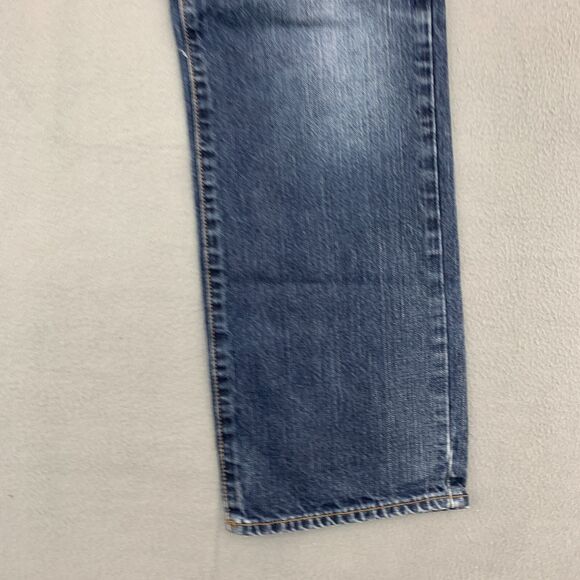 American Eagle Jeans Mens Size 30x28.5 (actual) Distressed Cotton Straight Fit - Picture 4 of 16
